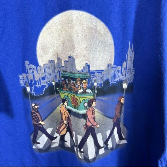 Hanes Scooby Doo Blue Men’s Shirt - Picture 4 of 5